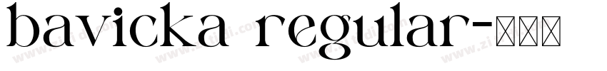 bavicka regular字体转换